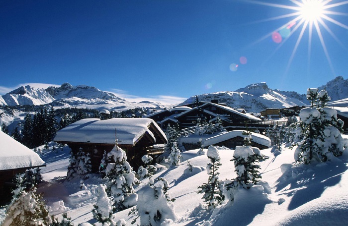 Chalet in snow Meribel