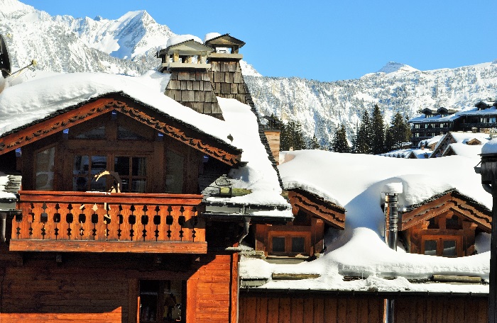 Chalet in snow Meribel