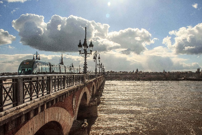 Burgundy stone bridge